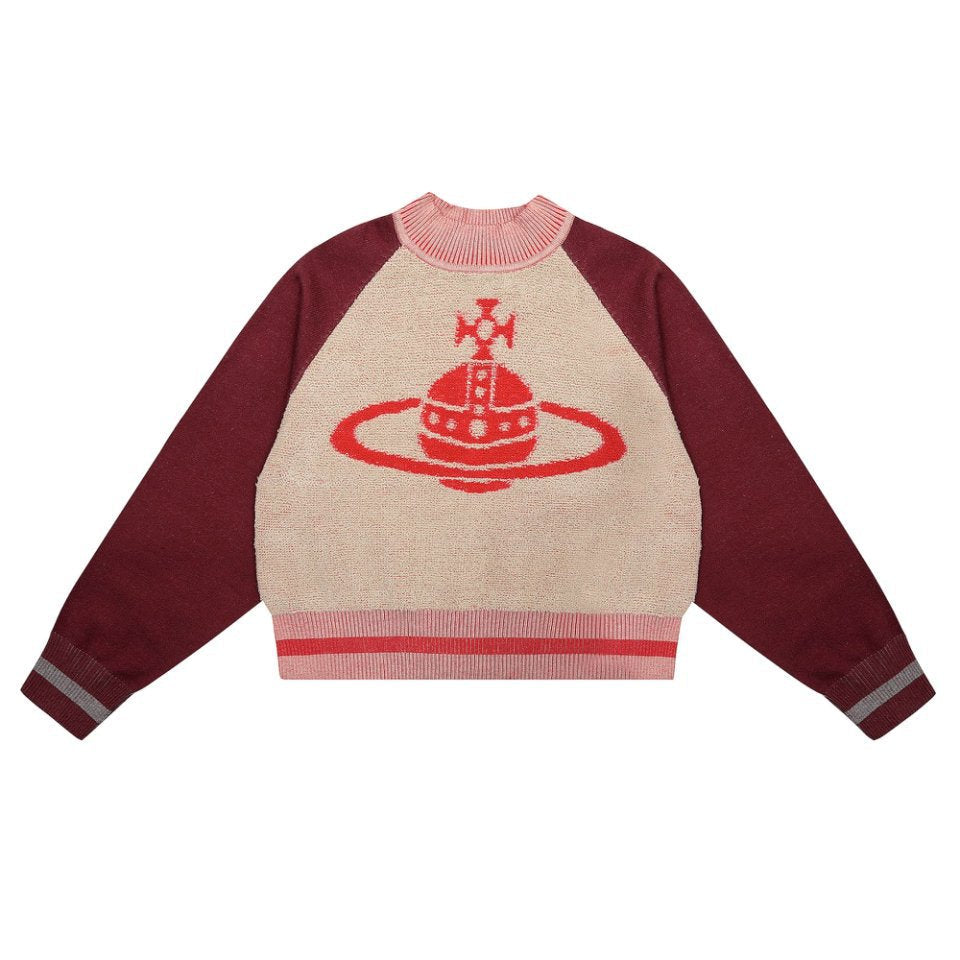 Color-block Cotton-Wool Sweater
