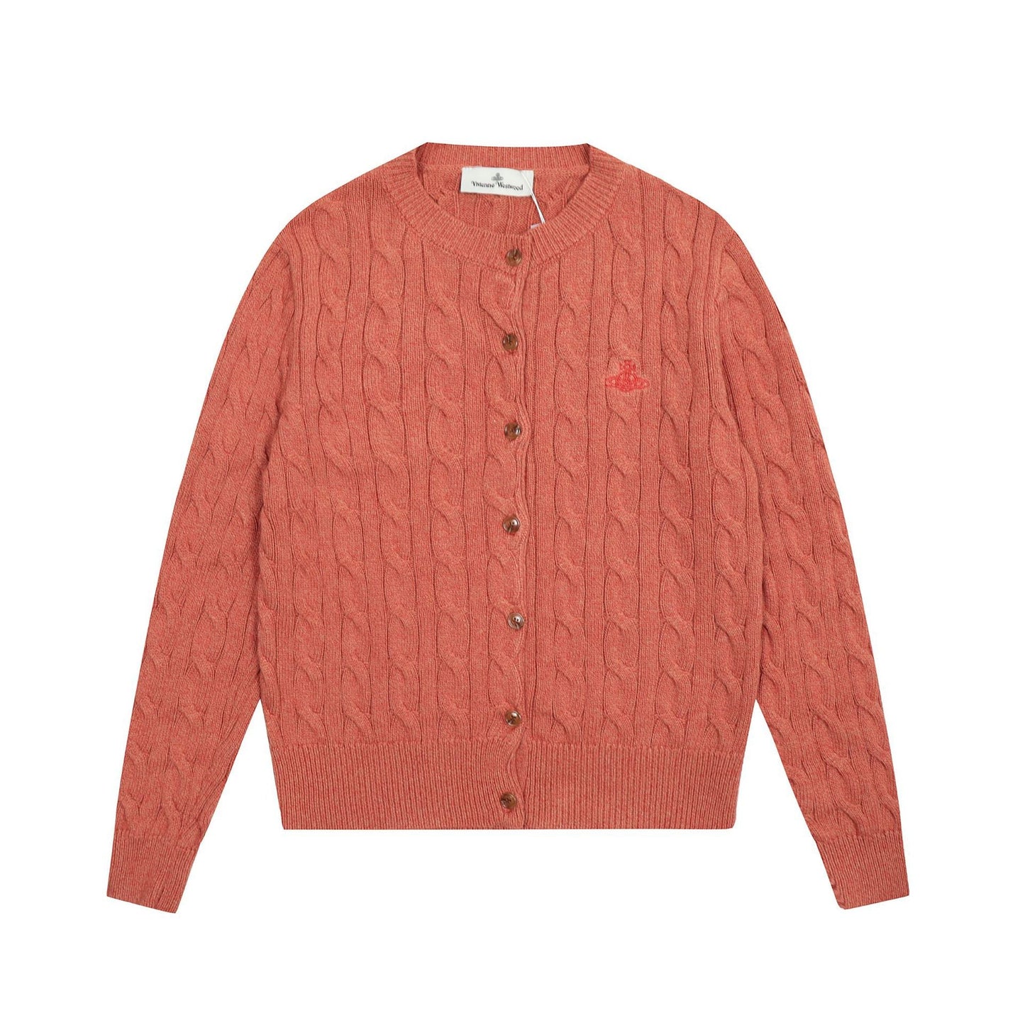 Solid-Color Cotton-Wool Cardigan