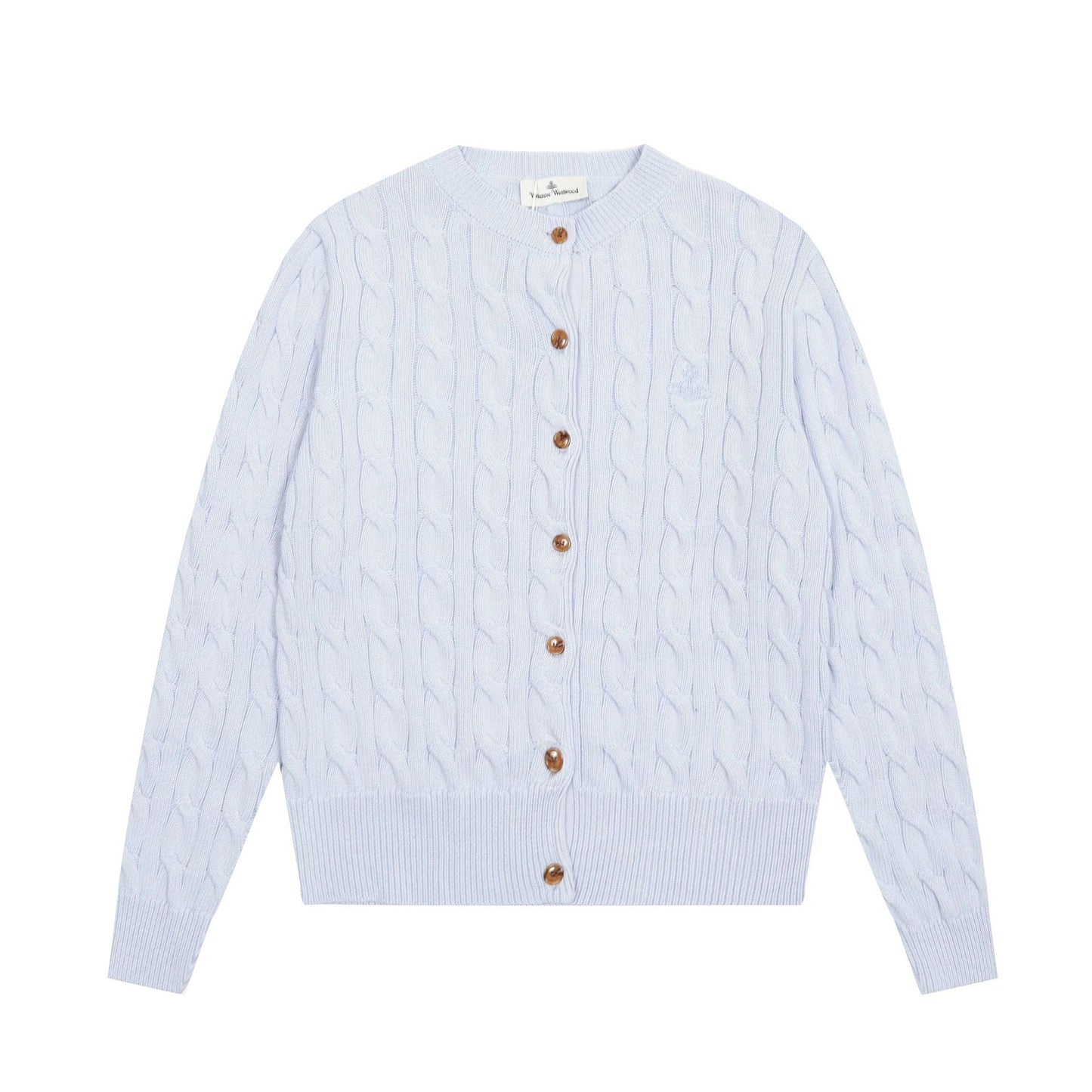 Solid-Color Cotton-Wool Cardigan
