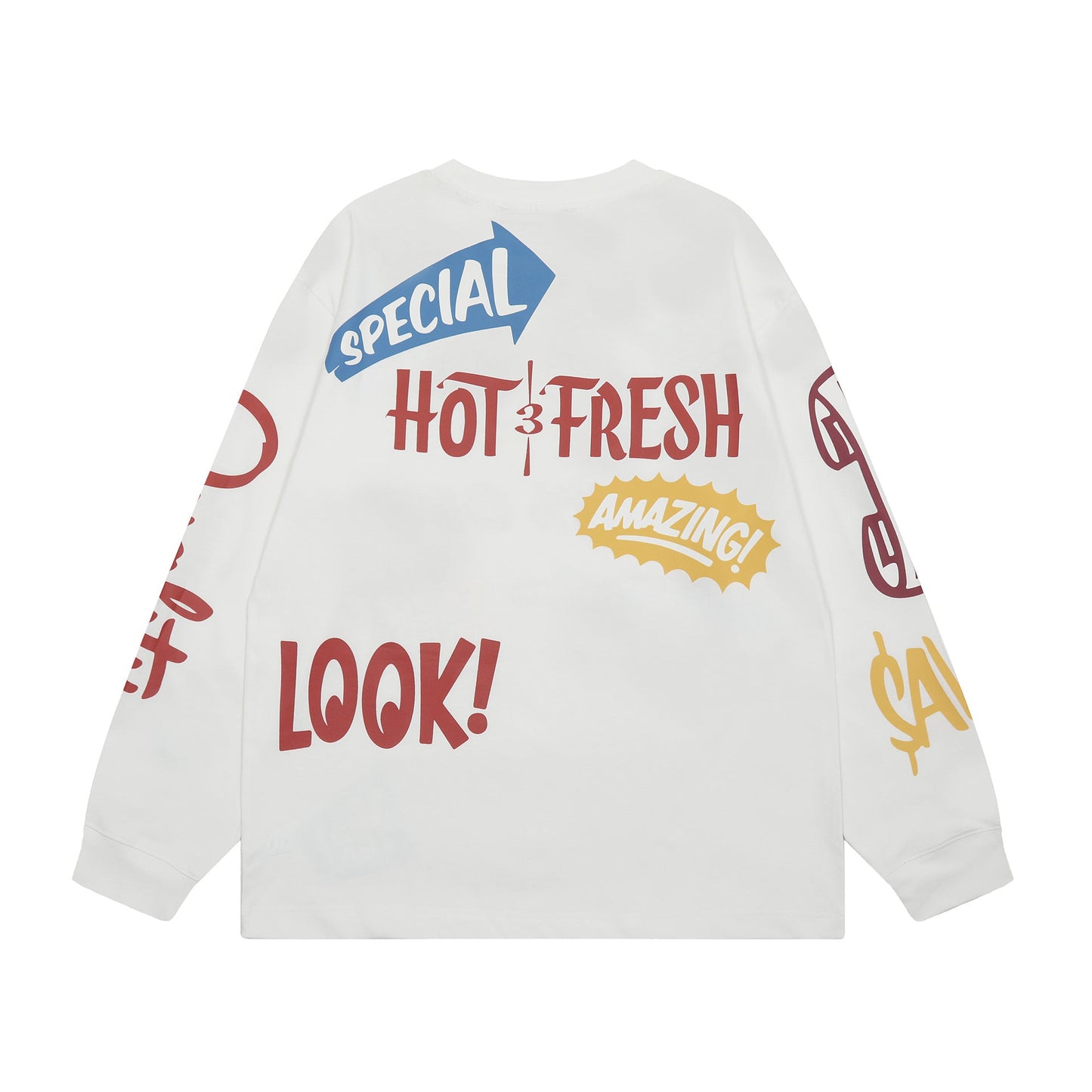 Graffiti-Style Casual Sweatshirt