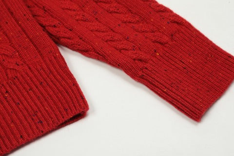 Color-block Cotton-Wool Cardigan