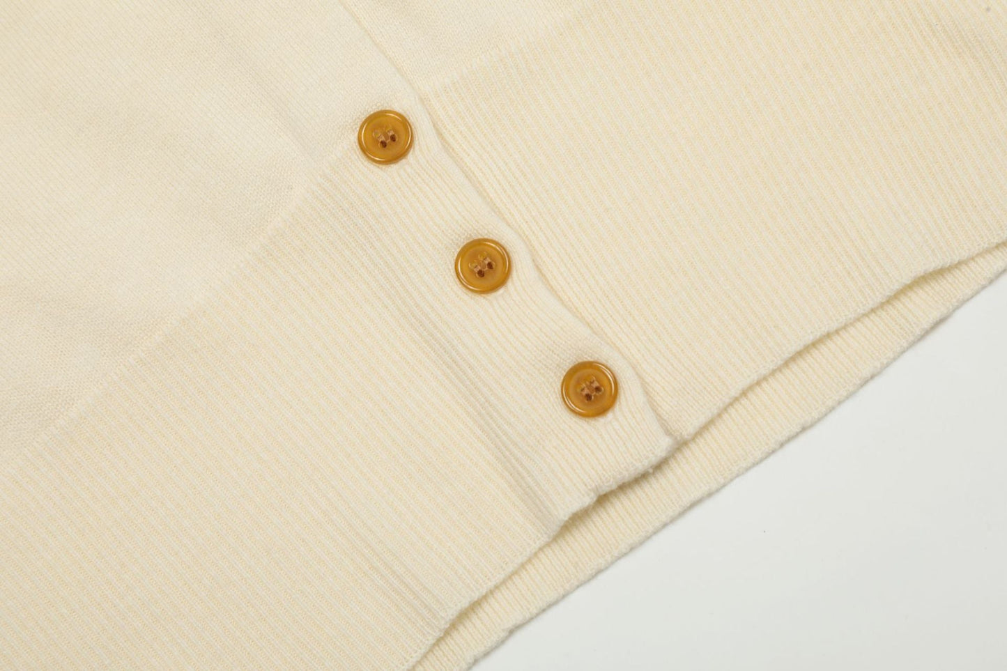 Color-block Cotton-Wool Cardigan