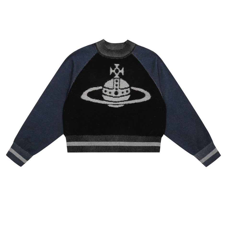 Color-block Cotton-Wool Sweater