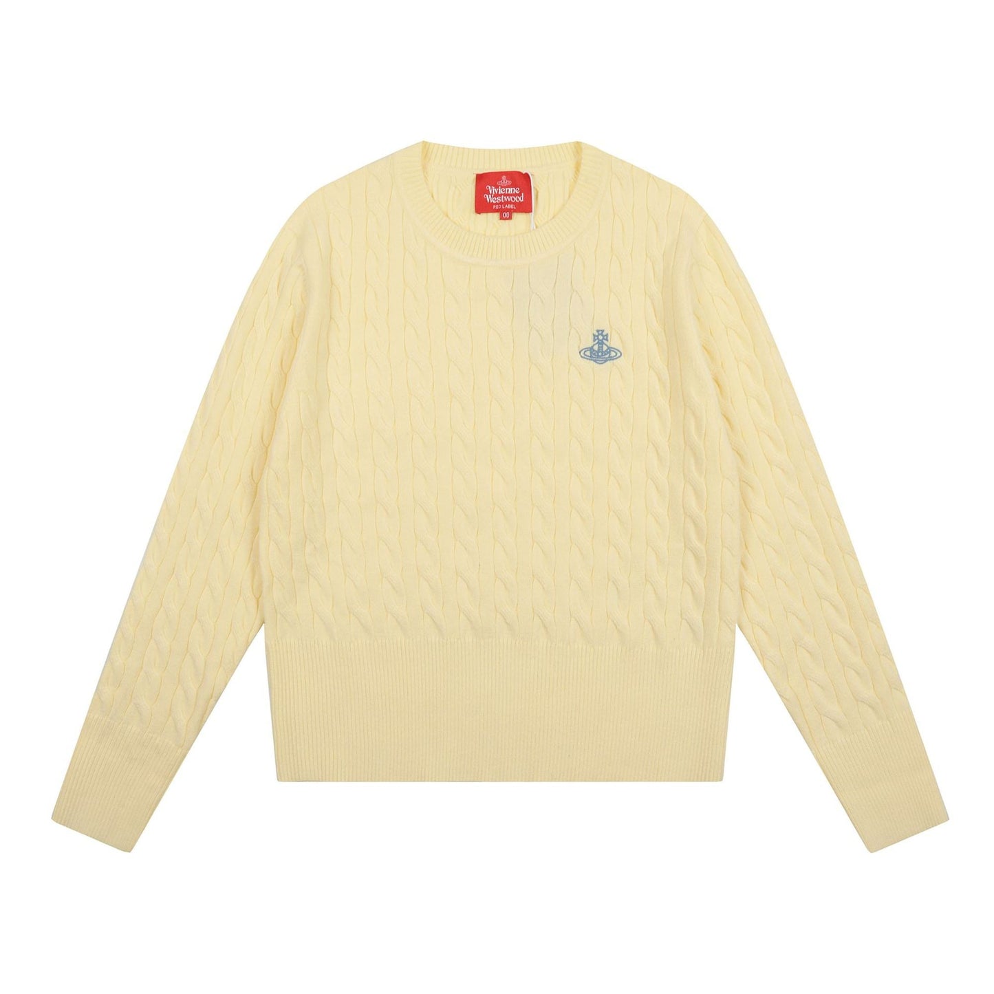 Solid-Color Cotton-Wool Sweater