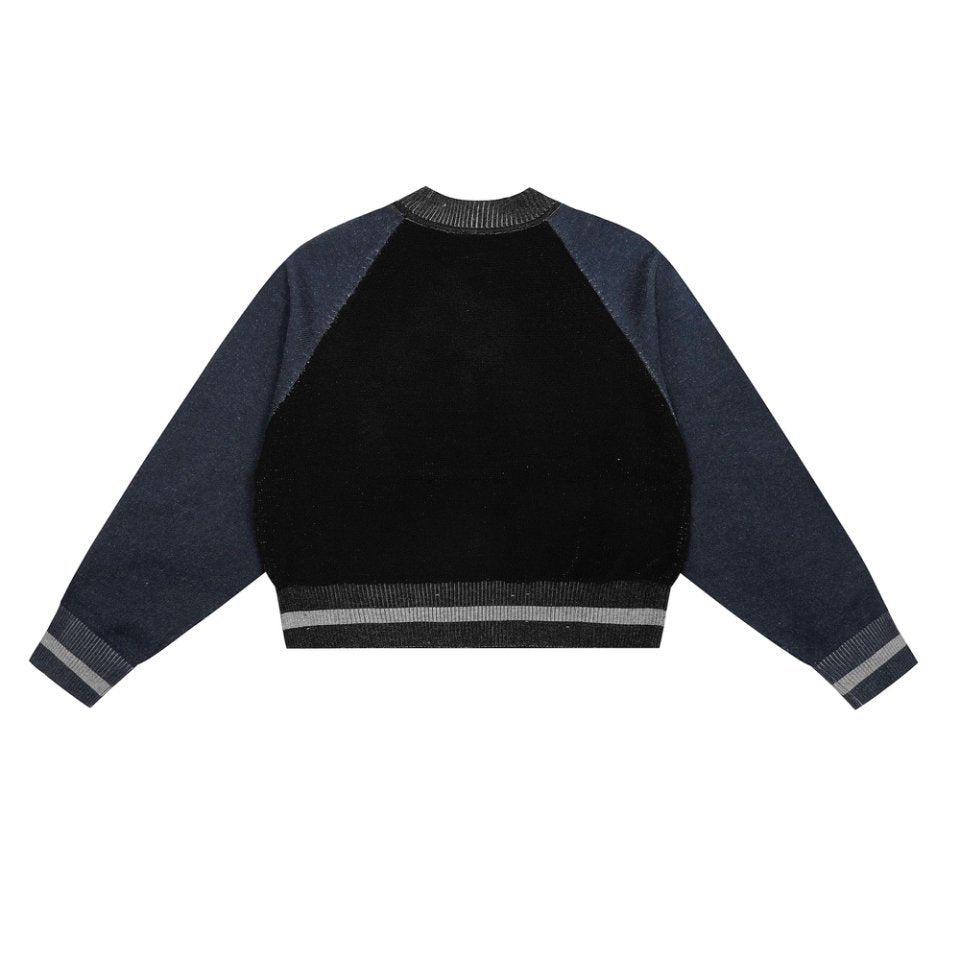 Color-block Cotton-Wool Sweater
