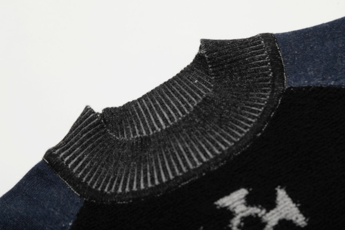Color-block Cotton-Wool Sweater