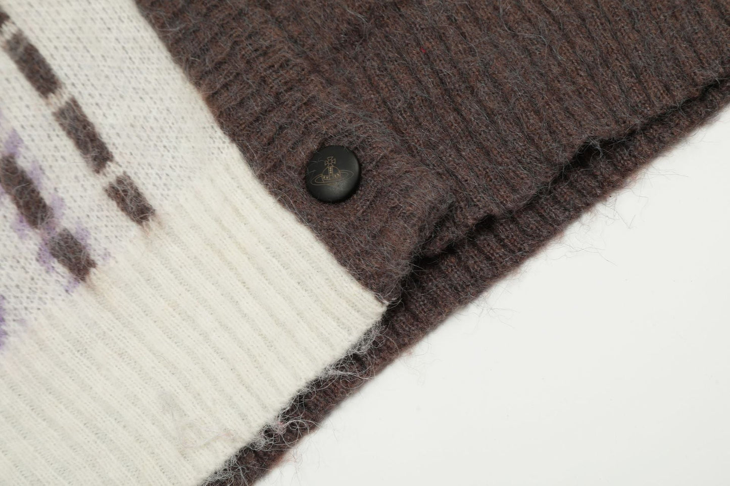 Color-block Cotton-Wool Cardigan