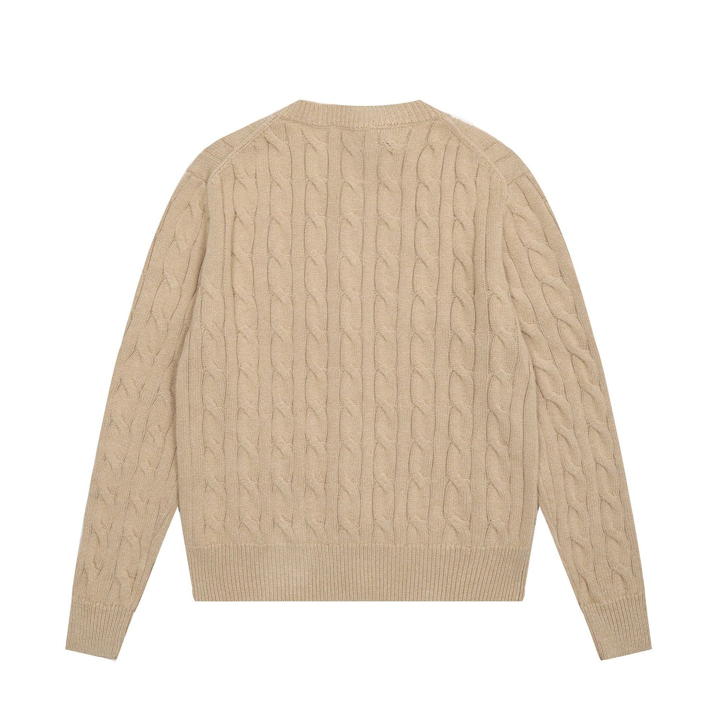 Solid-Color Cotton-Wool Cardigan