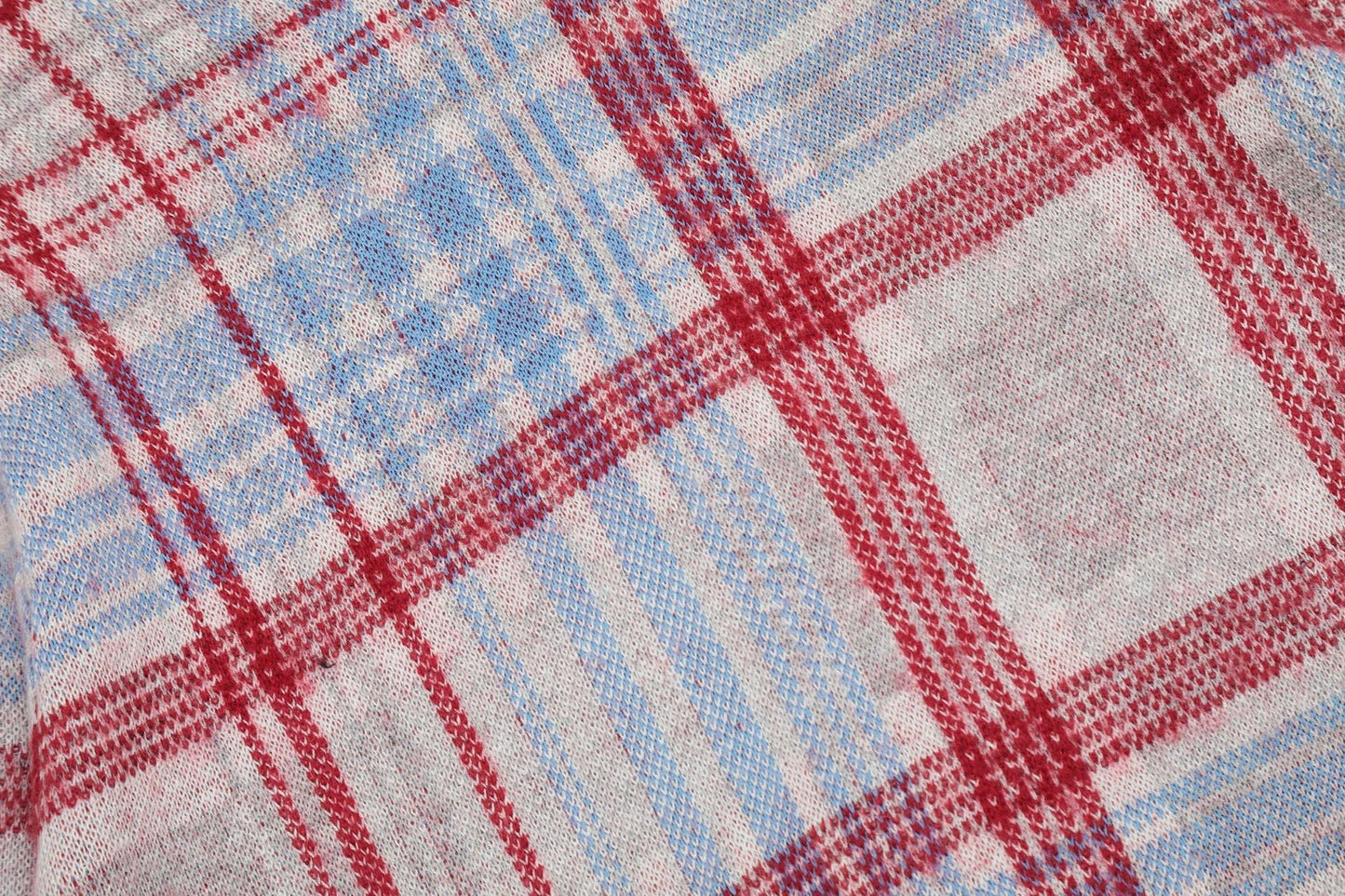 Plaid Cotton-Wool Sweater