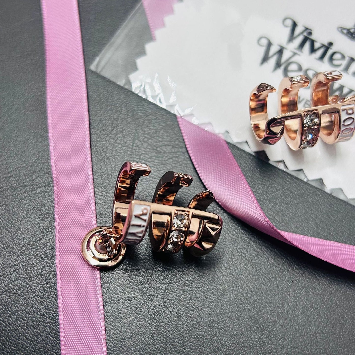 Rhinestone Hoop & Stud Earrings