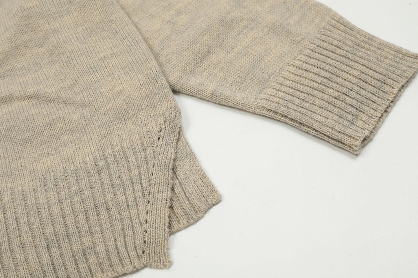 Solid-Color Cotton-Wool Sweate