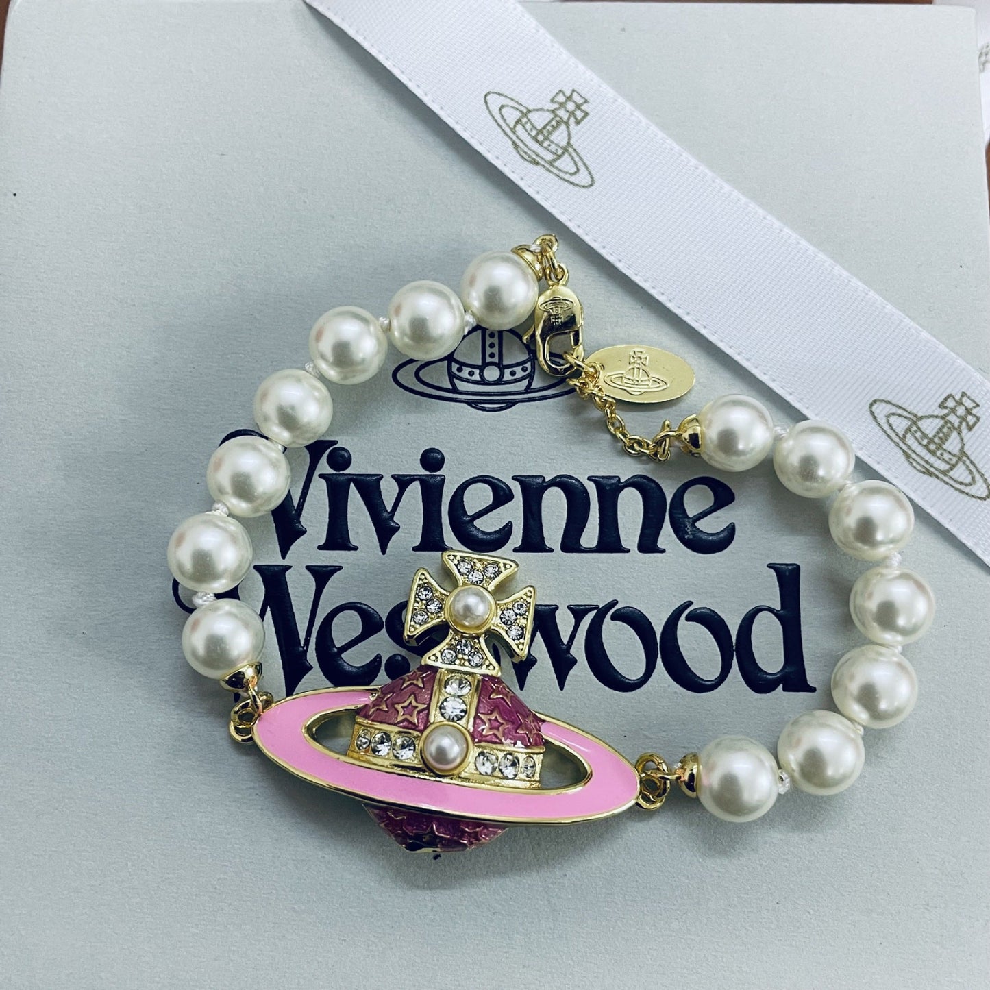 Pearl Saturn Bracelet