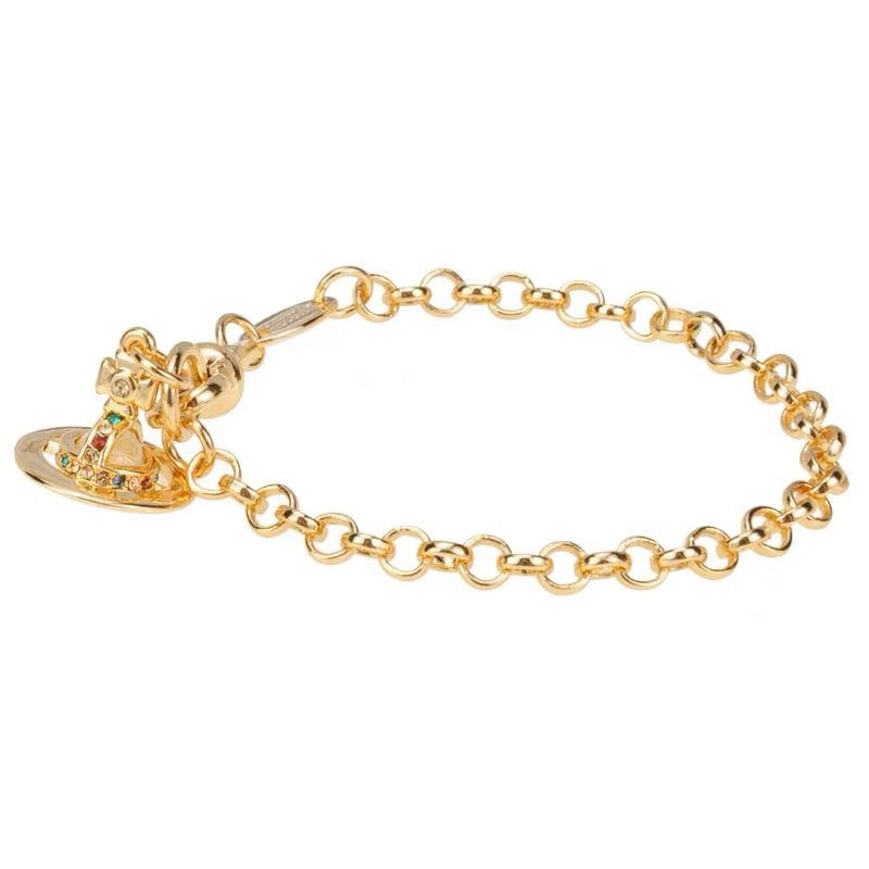 Crystal Saturn Bracelet