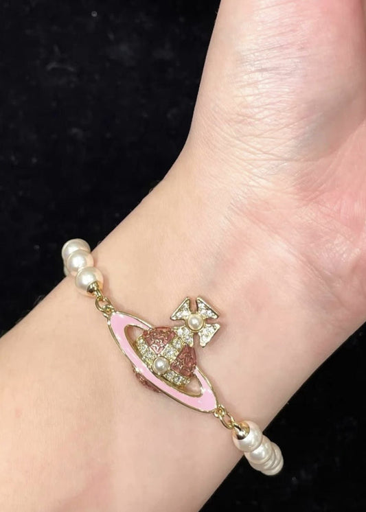 Pearl Saturn Bracelet