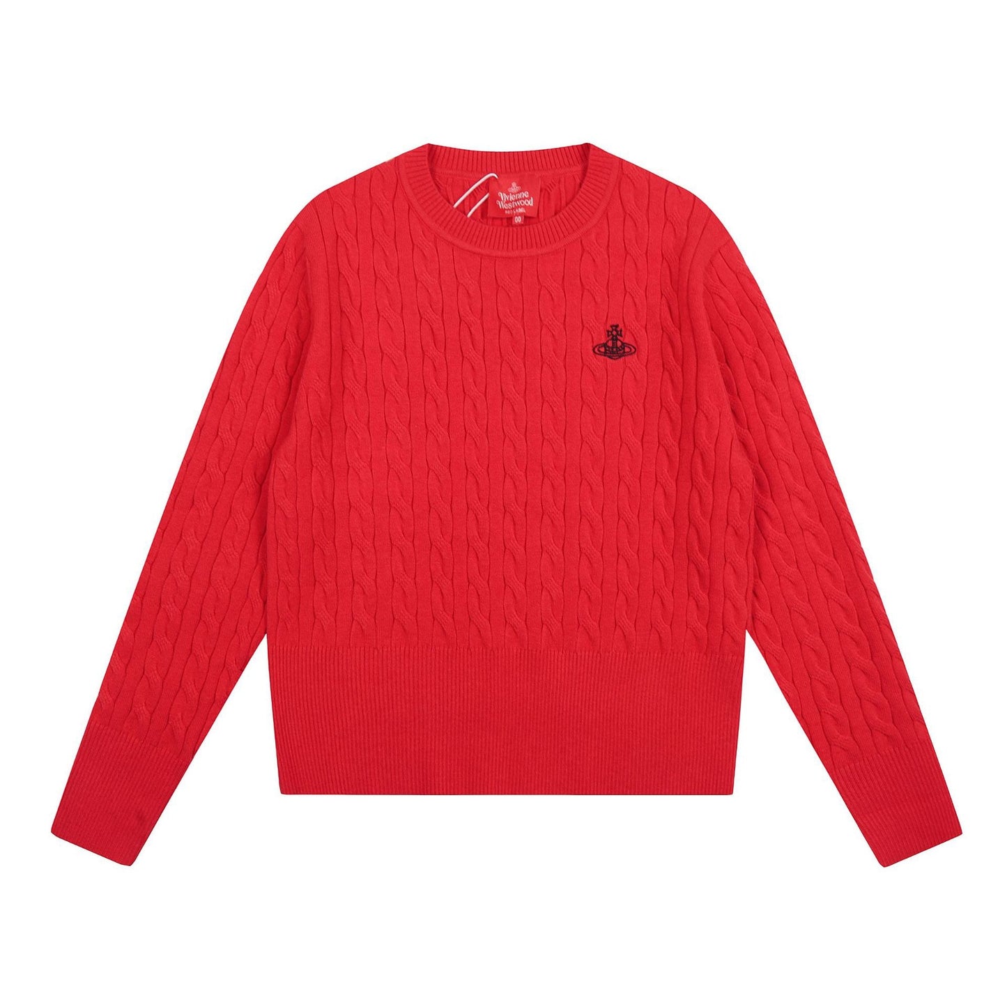 Solid-Color Cotton-Wool Sweater