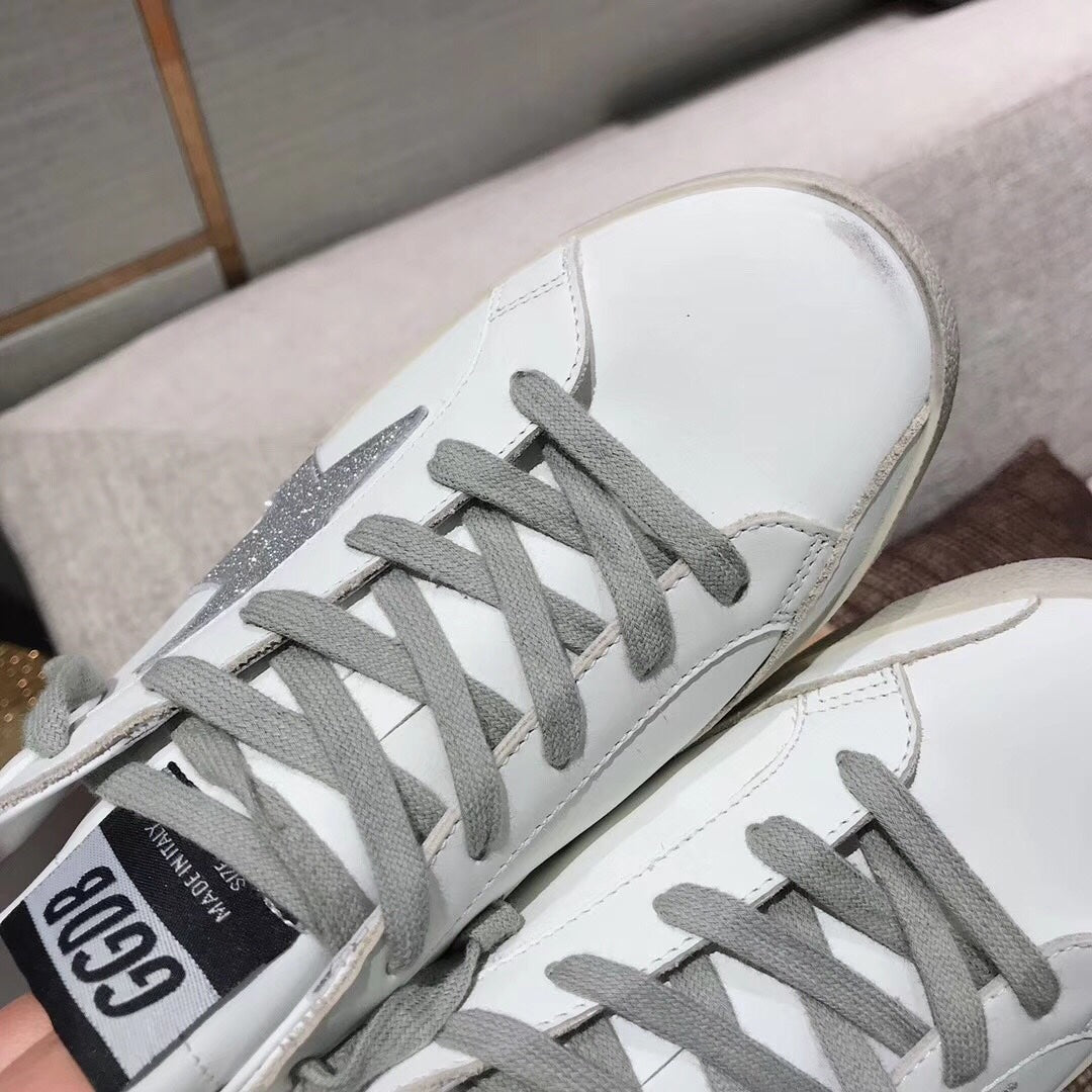 Golden Goose Vintage Distressed Sneakers #164