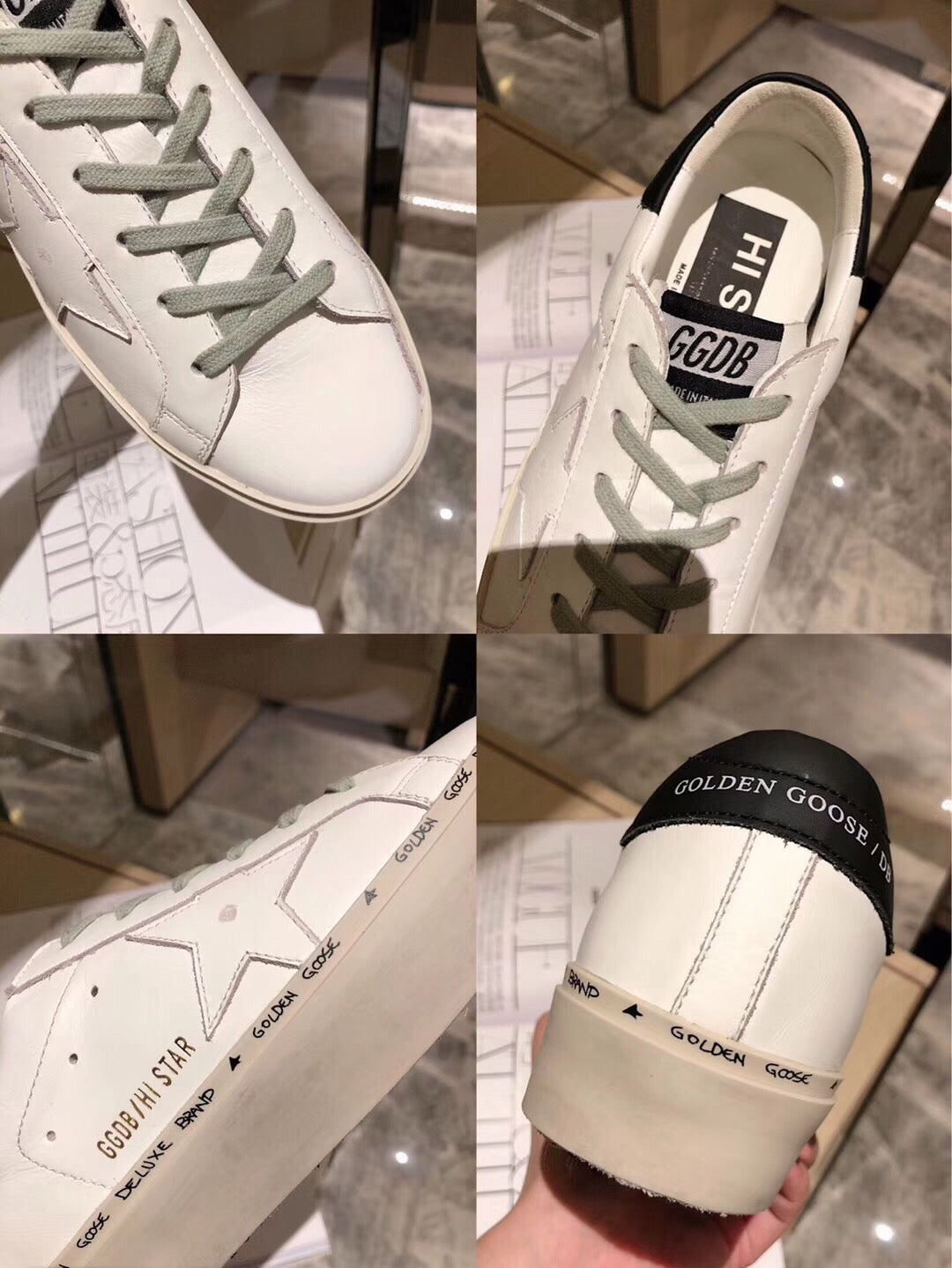 Golden Goose Vintage Distressed Sneakers #055