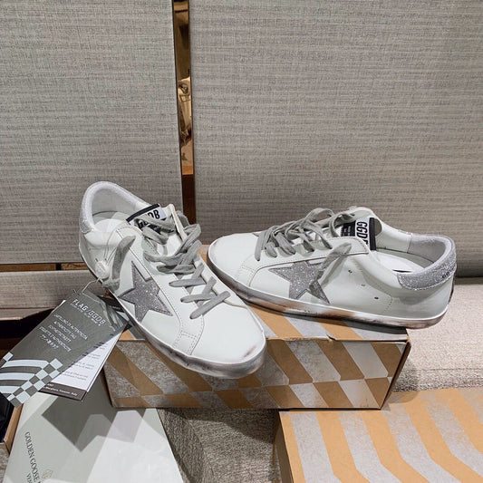 Golden Goose Vintage Distressed Sneakers #287