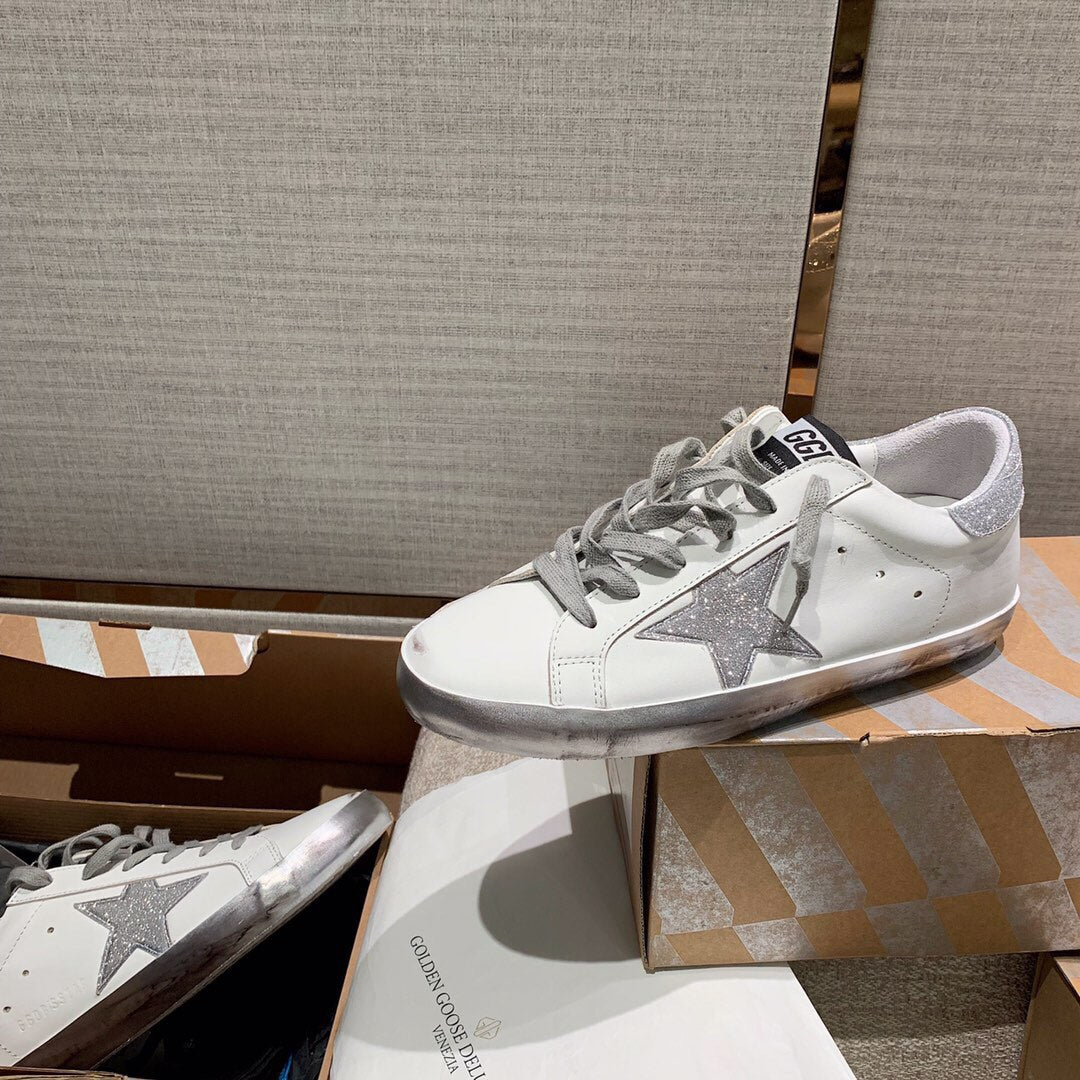 Golden Goose Vintage Distressed Sneakers #287