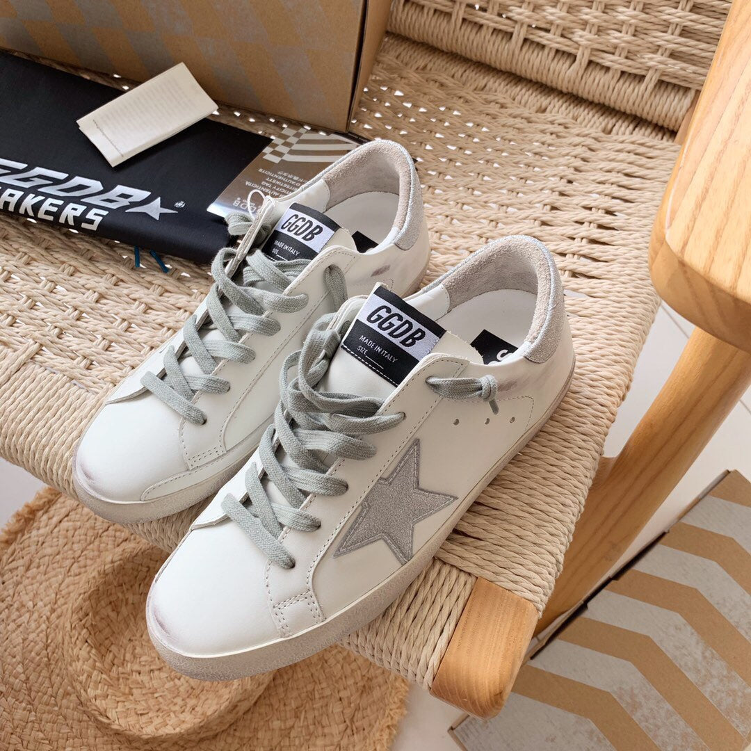 Golden Goose Vintage Distressed Sneakers #163