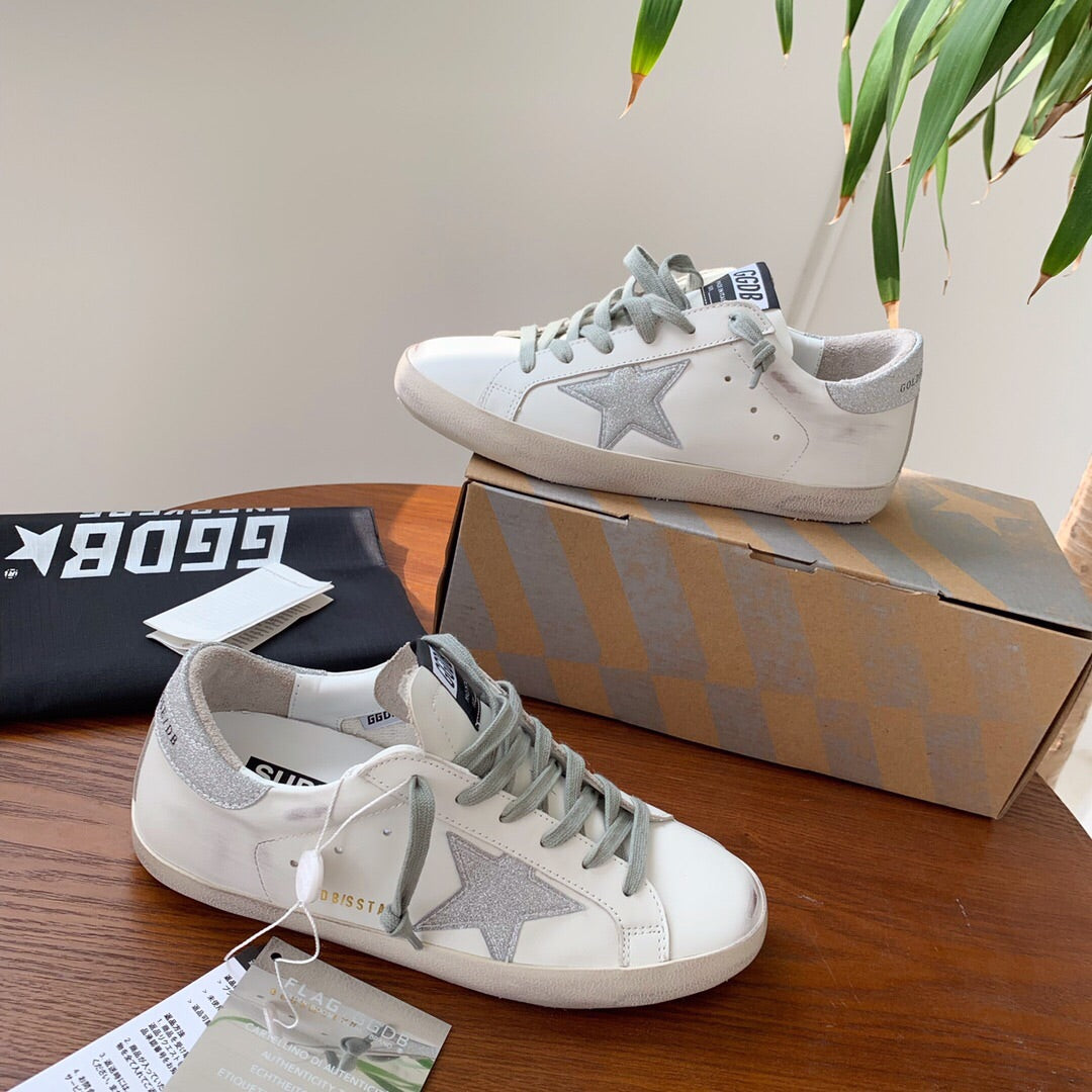 Golden Goose Vintage Distressed Sneakers #163