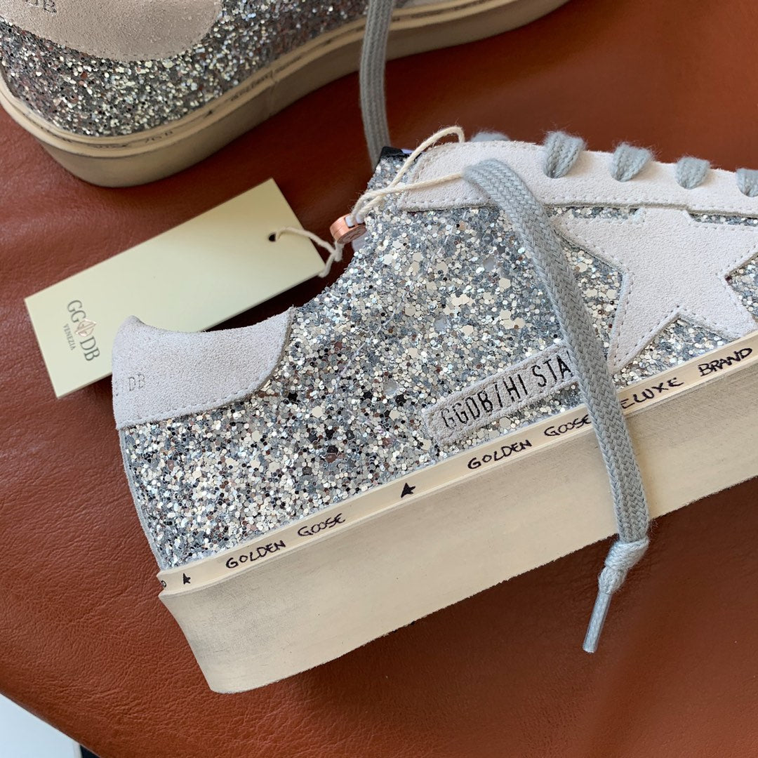 Golden Goose Vintage Distressed Sneakers #053