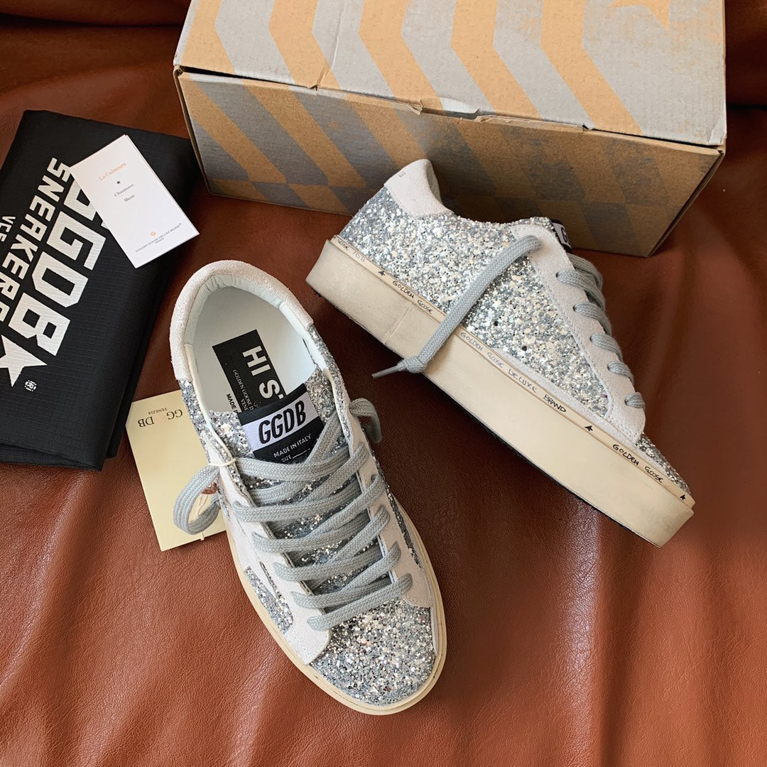 Golden Goose Vintage Distressed Sneakers #053