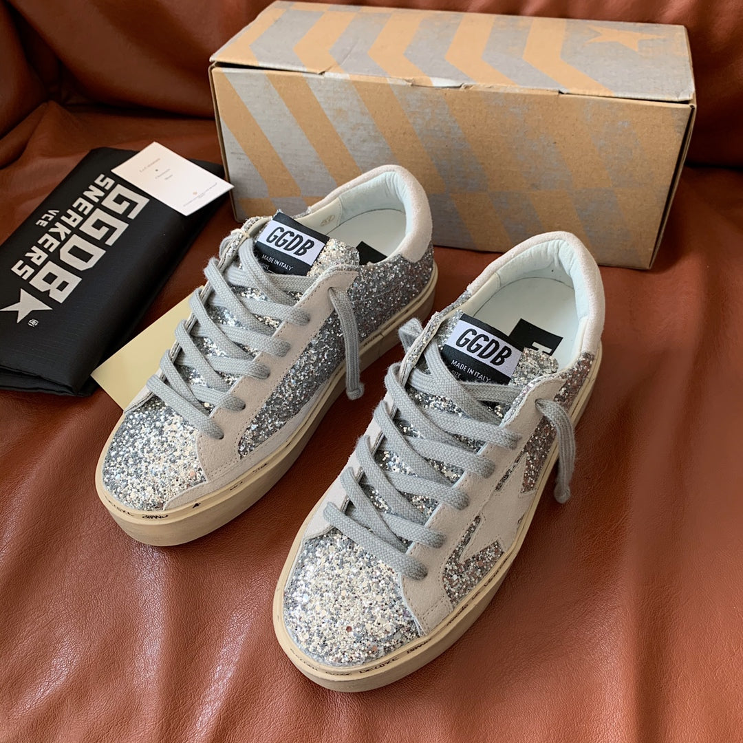 Golden Goose Vintage Distressed Sneakers #053