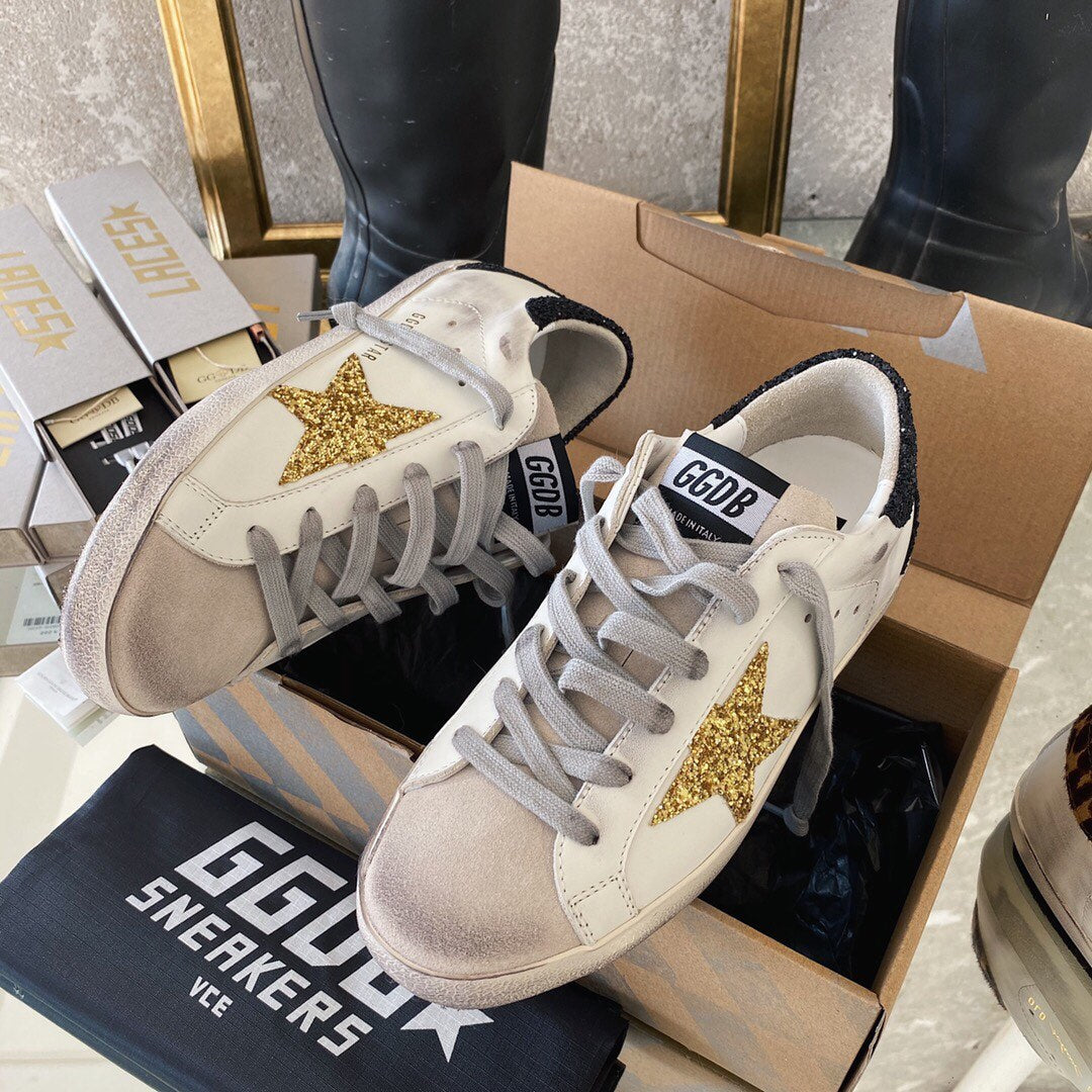 Golden Goose Vintage Distressed Sneakers #228
