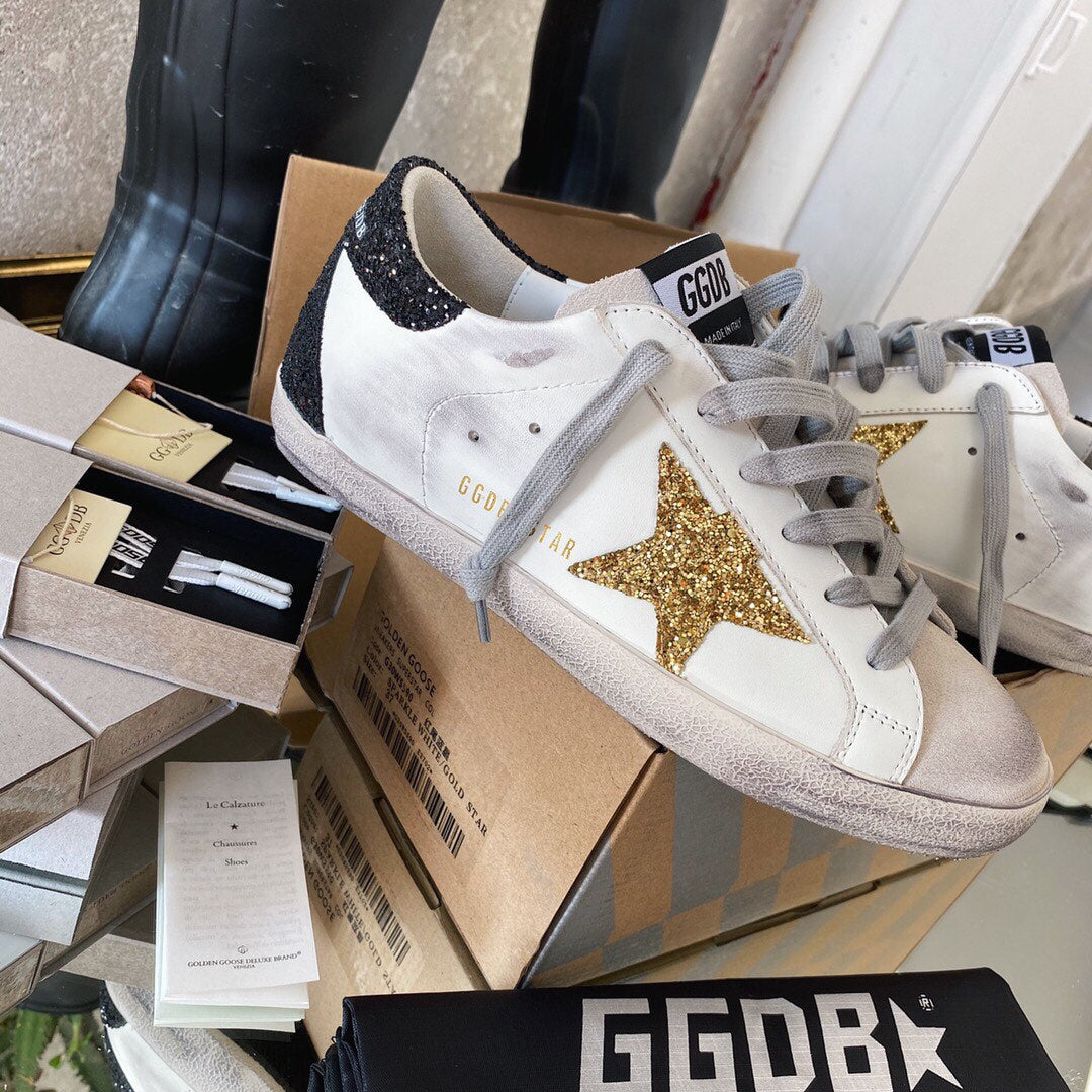 Golden Goose Vintage Distressed Sneakers #228