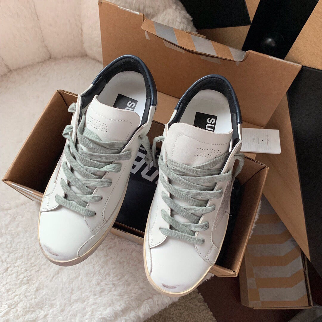 Golden Goose Vintage Distressed Sneakers #098