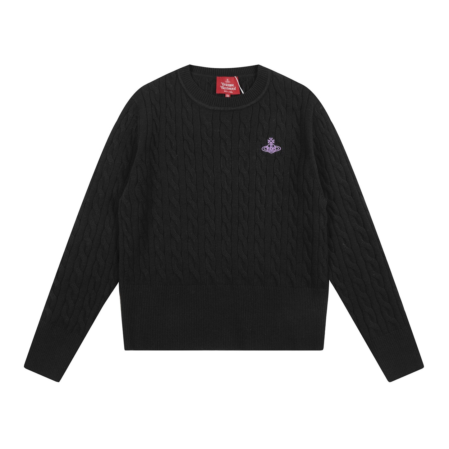 Solid-Color Cotton-Wool Sweater
