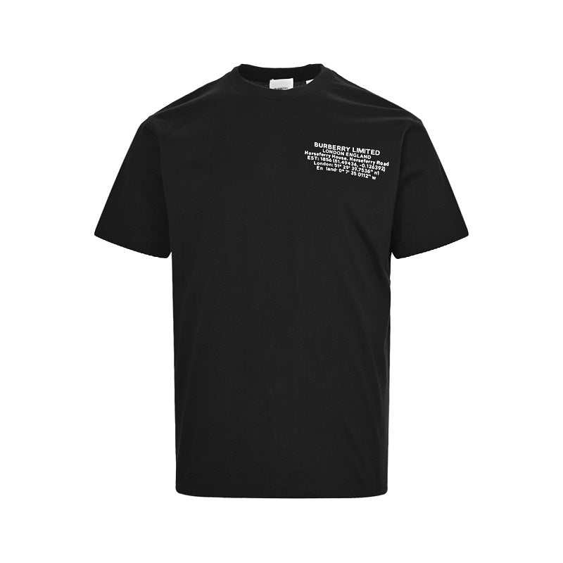 Burberry Letter-Slogan Short-Sleeve T-Shirt