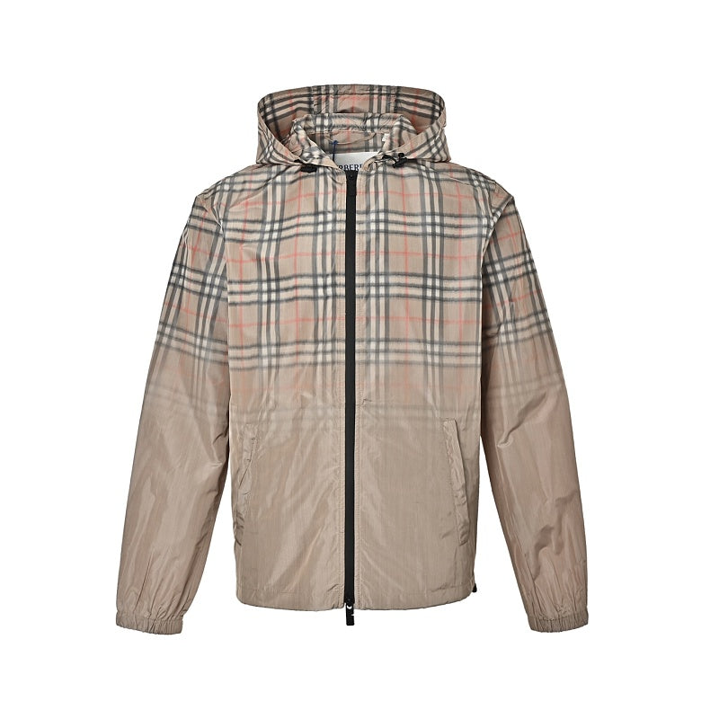 Burberry Plaid hooded jacket