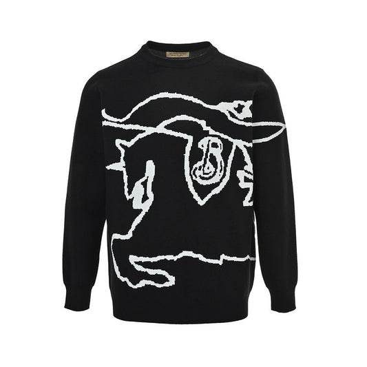 Burberry Jacquard Crew-Neck Sweater