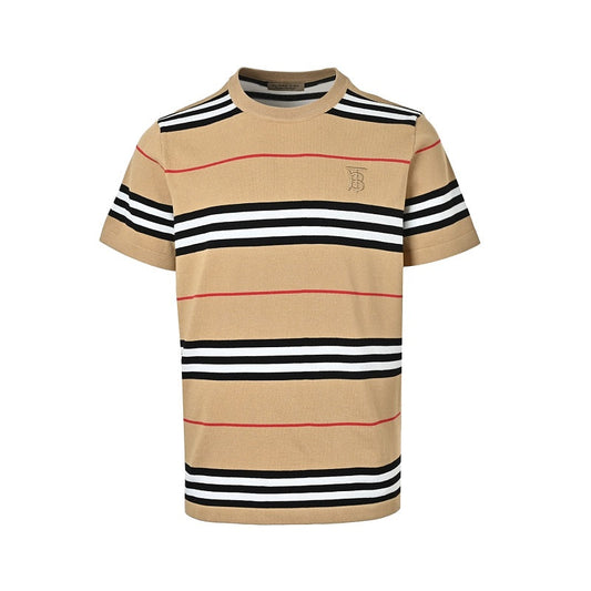 Burberry Striped Short-Sleeve Knit T-Shirt