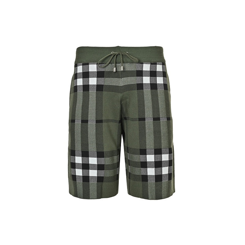 Burberry Large-Check Knit Shorts
