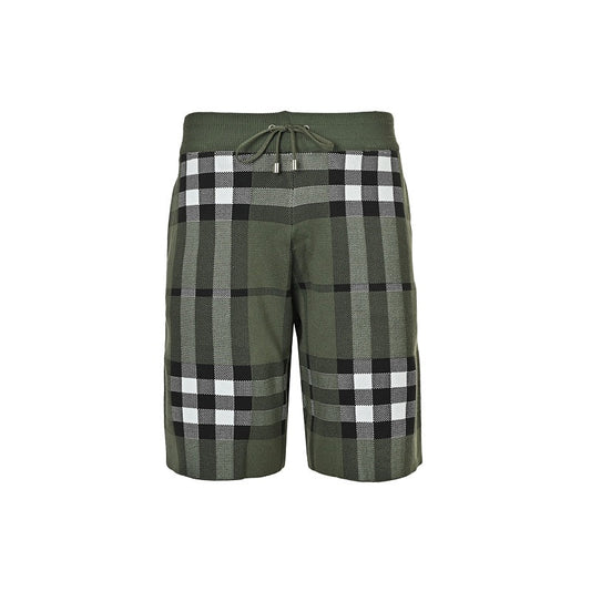 Burberry Large-Check Knit Shorts