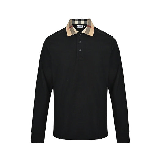 Burberry Long-sleeve polo shirt with collar