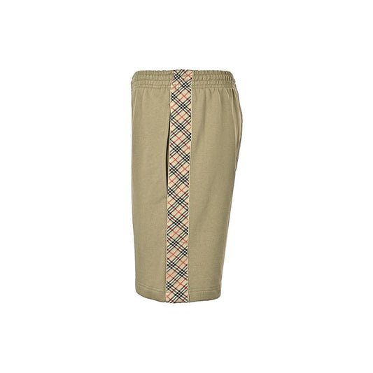 Burberry Shorts with Plaid Side Tape