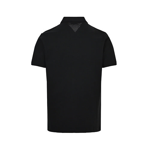 Burberry Short-Sleeve Polo T-Shirt with Patch Detail