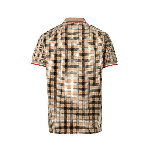 Burberry Short-Sleeve Plaid Polo Shirt