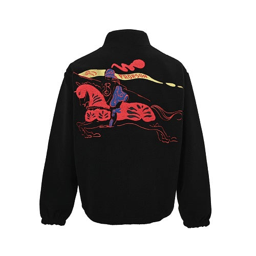 Burberry Embroidered Shearling Jacket