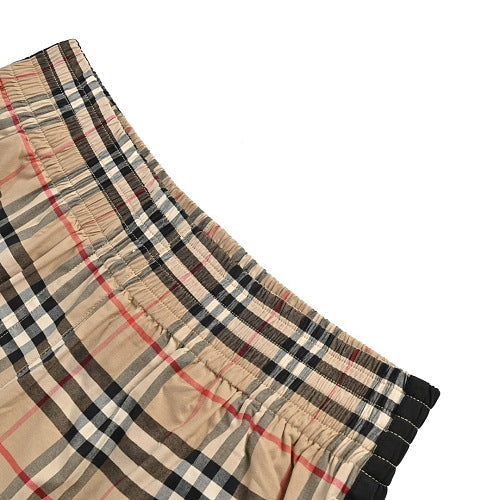 Burberry Webbing-detail plaid shorts