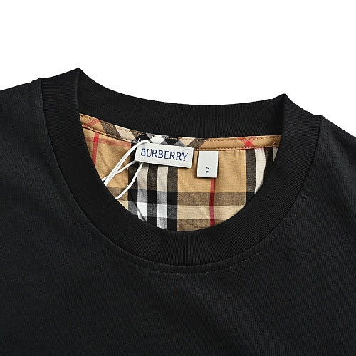 Burberry Panelled Embroidered Short-Sleeve T-Shirt