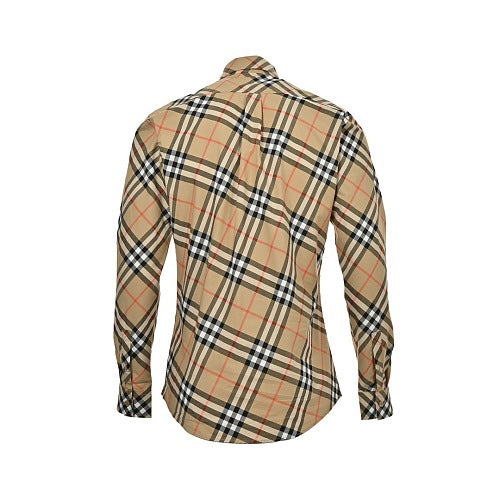Burberry Long-sleeve diagonal plaid shirt