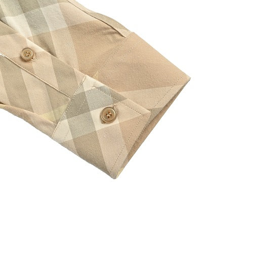 Burberry Cotton Shirt with Diagonal Check
