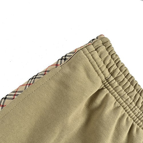 Burberry Shorts with Plaid Side Tape