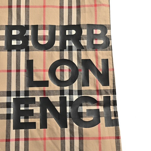 Burberry Side-Lettering Plaid Shirt