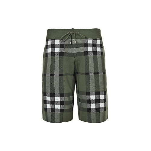 Burberry Large-Check Knit Shorts